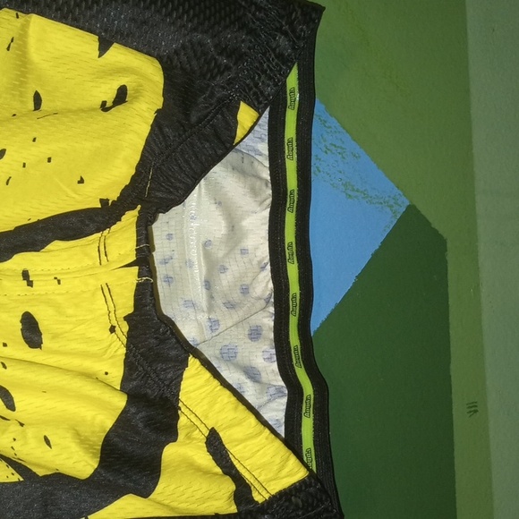 Aogda Cycling Jersey Black Yellow Graphic Size S Spell Outs - Picture 2 of 7